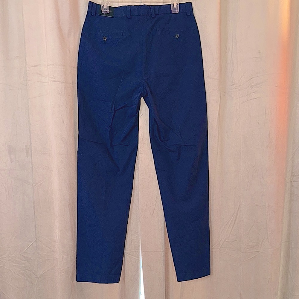 NWT Brooks Brothers Genuine Seersucker Navy Blue Men's Pants 32 x 32 - Picture 3 of 11